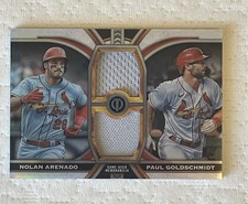 2023 Topps Tribute Dual Paul Goldschmidt Nolan Arenada /199 Game Used Jersey