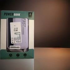High-Capacity 50,000mah Power Bank Fast  Portable Charging With Cables Great 