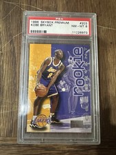 SkyBox 1996-97 Premium Kobe Bryant Rookie #203 PSA 8 Basketball Card. rookie card picture