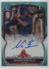 2023 Bowman Draft Chrome Prospect Aqua Lava Refractor Nazzan Zanetello Auto qf8