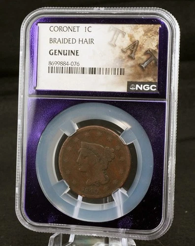 1840-P Large Cent — photo from another recent sale