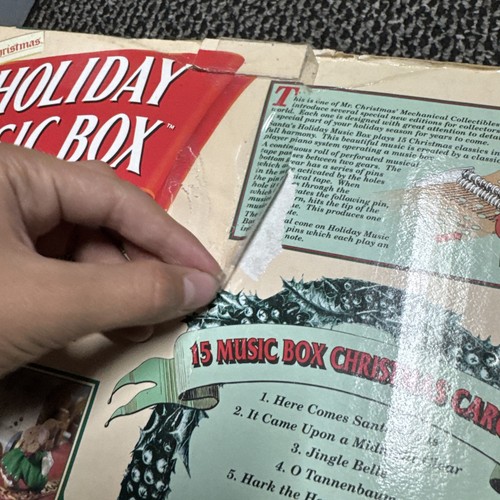 Brand new Christmas Holiday Music Box Phonogram - Picture 11 of 22