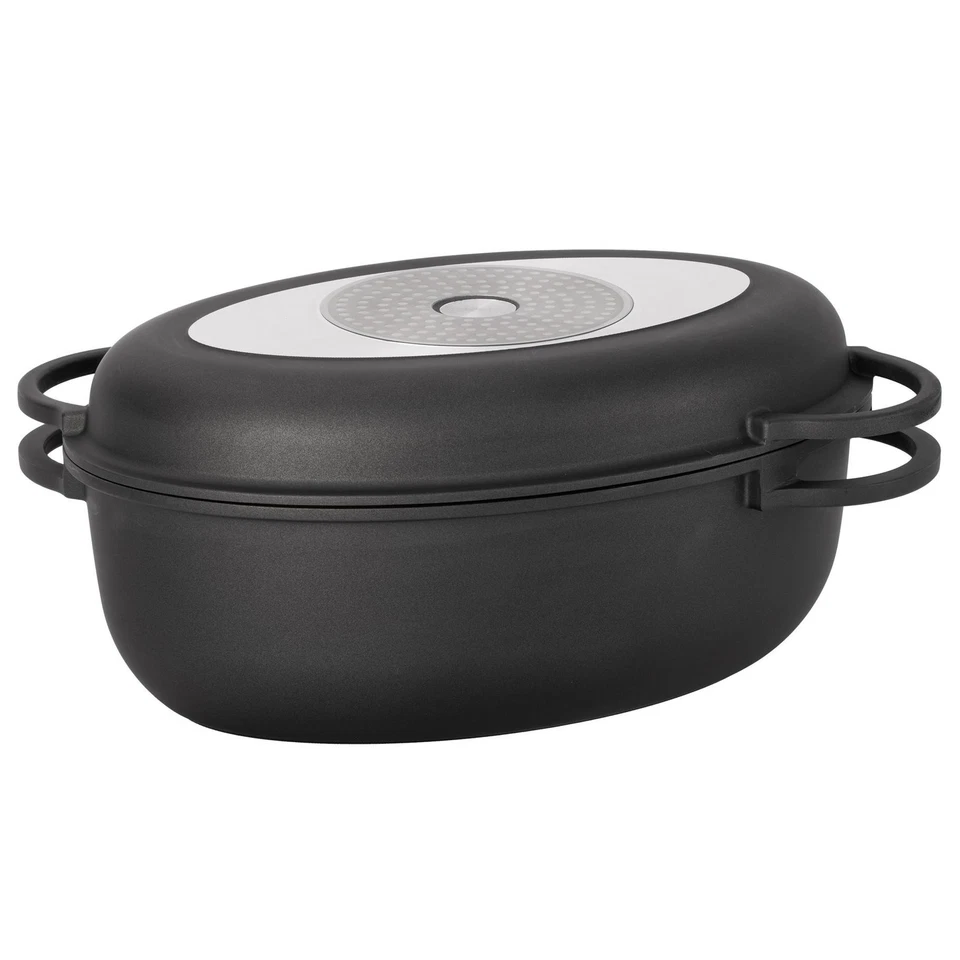 Aluguss Bräter 39x25x18 cm – Bräter antihaft, hochwertiger Alugussbräter - Bild 2 von 4