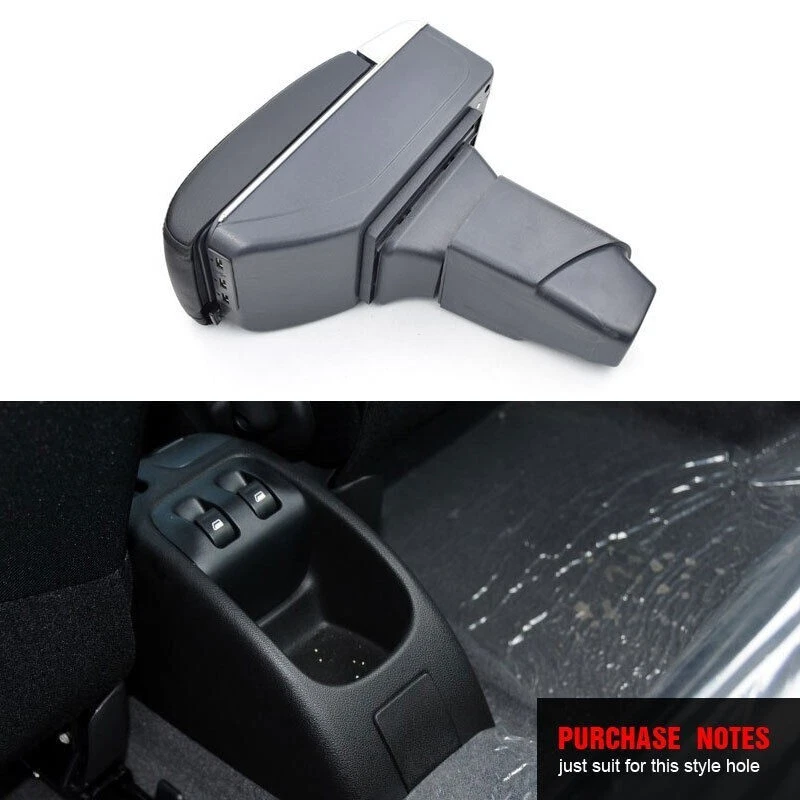 Reposabrazos coche reposabrazos consola central caja de almacenamiento con USB para Peugeot 206+ 206SW Foto 3 de 4