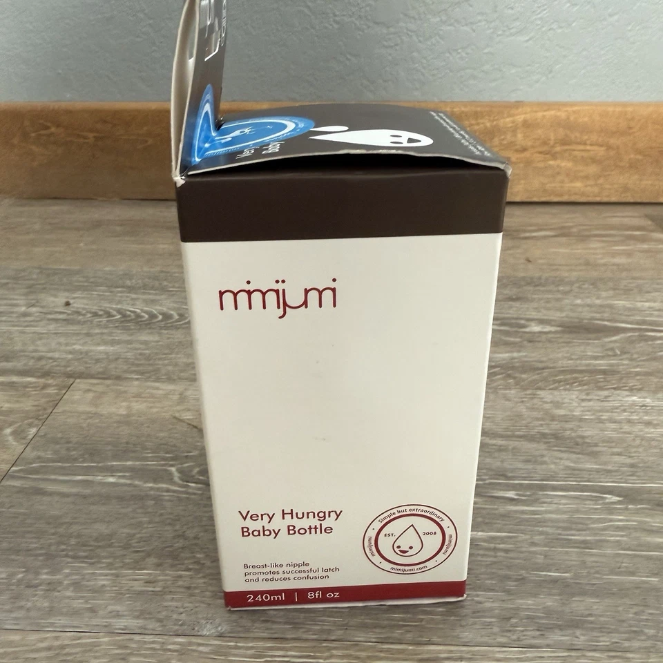 Mimijumi Very Hungry Baby Bottle Natural Flow Breast Like Nipple 240ml 8oz, NEW - Image 4 of 4