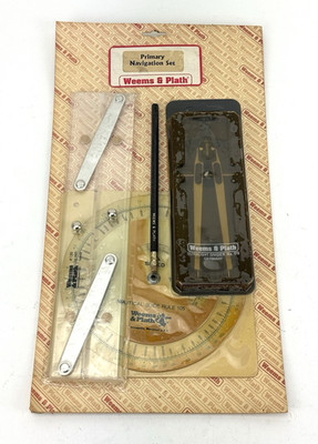 Weems & Plath Nautical PRIMARY NAVIGATION SET Parallel Ruler, Slide Rule,Divider