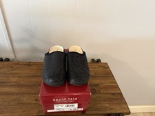 David Tate "Electra" Women's Closed-Toe Comfort Clogs/Mules - Black Snake Print