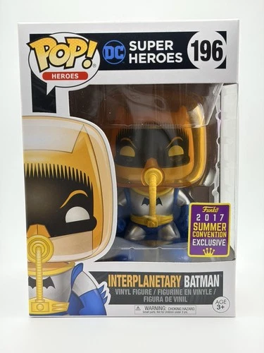 Funko Pop! DC Heroes Interplanetary Batman #196 2017 SDCC W/Protector