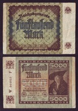 German 5000 Mark 1922 W 064933 F (От0.5е24)