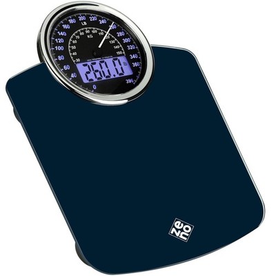 Hybrid Analog Digital Scale 400lb Capacity Tempered Glass Extra Large Display