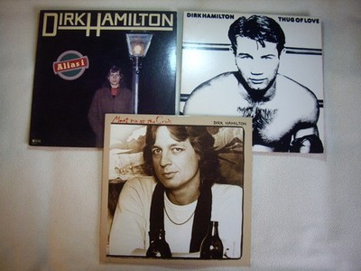 3x LP Dirk Hamilton - Alias i - Thug of Love - Meet me at the Crux - USA ex / ex
