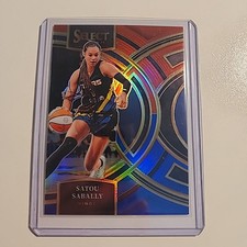 2024 Panini Select WNBA Premier Level Red & Blue Prizm /399 Satou Sabally #197