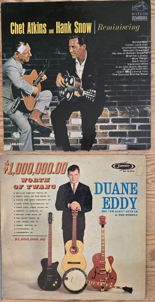 10 Vintge Guitar Country Record Albums Duane Eddy Chet Atkins Bryant Vinyl Lot - Image 4 of 4