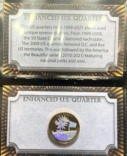2013 Fort McHenry Enhanced Gold Hologram State Quarter With COA