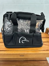 Ducks Unlimited rigid, heavy canvas bag w/hard rubber bottom (10 H x 13 D)
