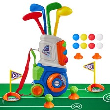 PJG Toddler Golf Set, Plastic Kids Golf Clubs Ages 1 2 3 4 5 Years Old with 4...
