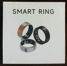 Smart Ring Health Fitness Tracker Heart Sleep for iOS Android Size 8 Silver New