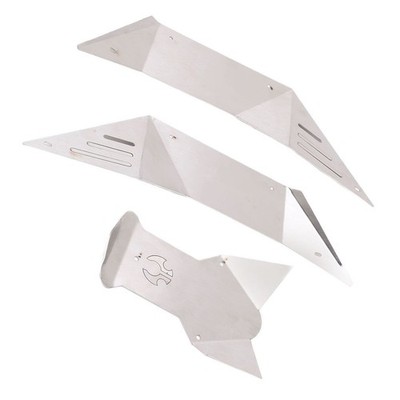 RC Stainless Steel Car Body Guard Armor Protective Shell Plate For Axial RBX SET