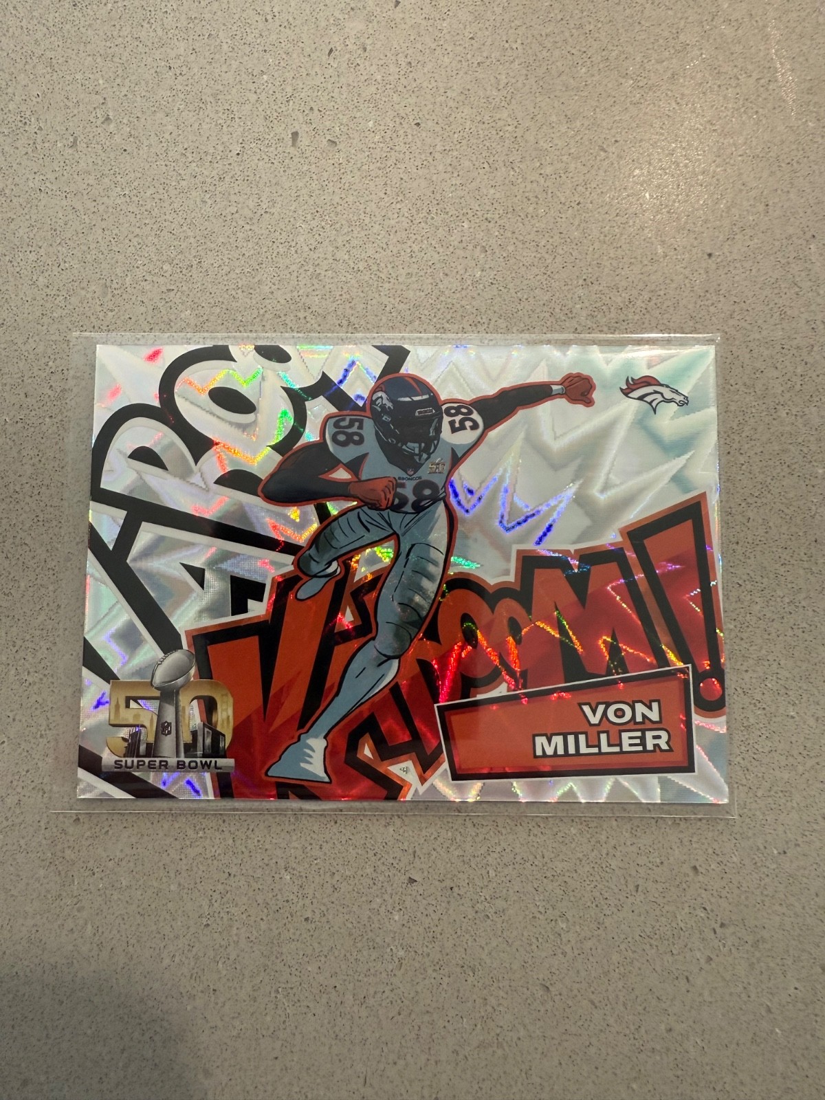 2025 Panini Absolute Football Von Miller Super Bowl Kaboom Case Hit Broncos