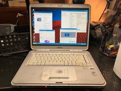 Compaq Presario R3000 Vintage Laptop 15'' Athlon 797MHz 1.2GB RAM 32GB SSD Win XP