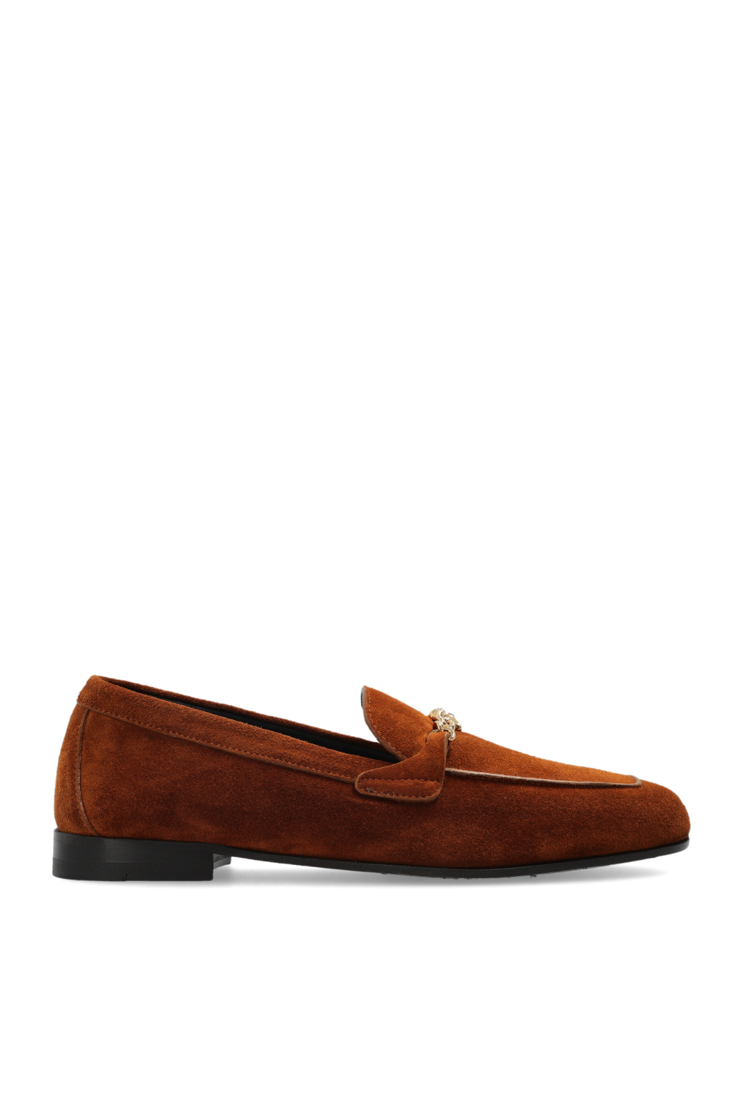 VERSACE Women's Brown Suede Loafers New And Authentic
