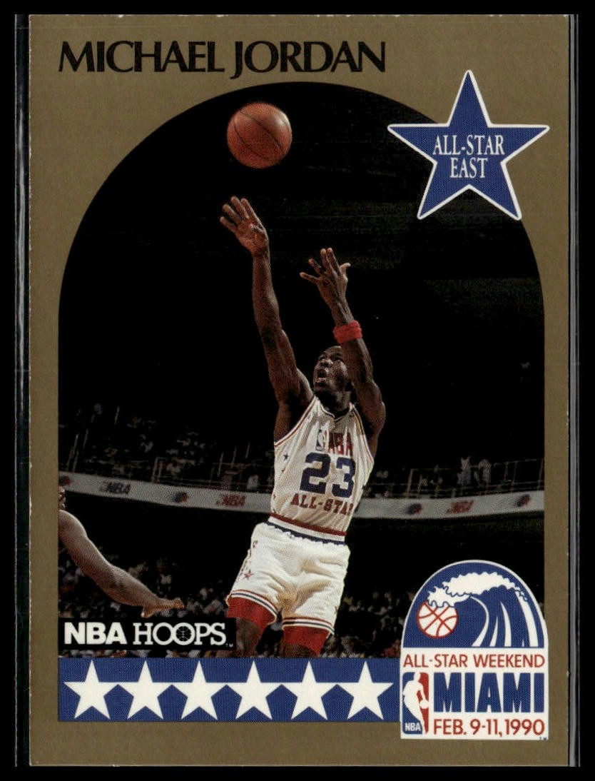 Michael Jordan 1990-91 Hoops #5 Chicago Bulls