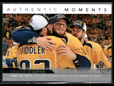 2017-18 SP Authentic Hockey Authentic Moments #107 Colton Sissons - Nashville