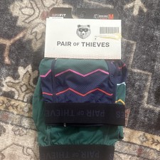 PAIR OF THIEVES 2-Pk Men  s Sz M Medium Boxer Briefs Underwear Super Fit Mesh NEW