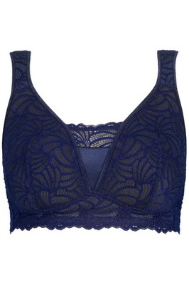 Ulla Popken Damen große Größen Bralette Spitze ohne Bügel 810224