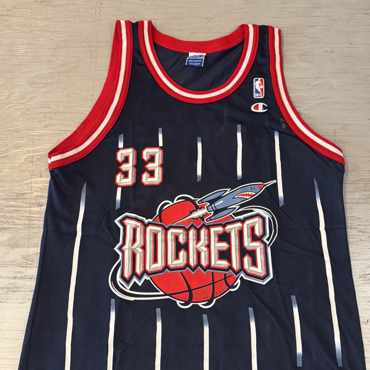 Vintage 90s Champion NBA Houston Rockets Scottie Pippen #33 Jersey
