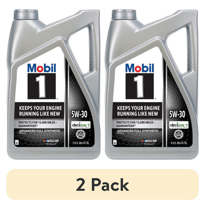 SALE! (2 pack) Mobil 1 Advanced Full Synthetic Motor Oil 5W-30, 5 Qt, Free Ship