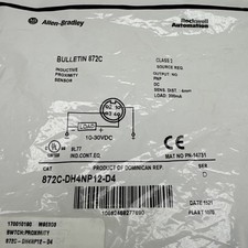 Allen Bradley 872C-DH4NO12-D4 10-30VDC SER D Inductive Proximity Switch