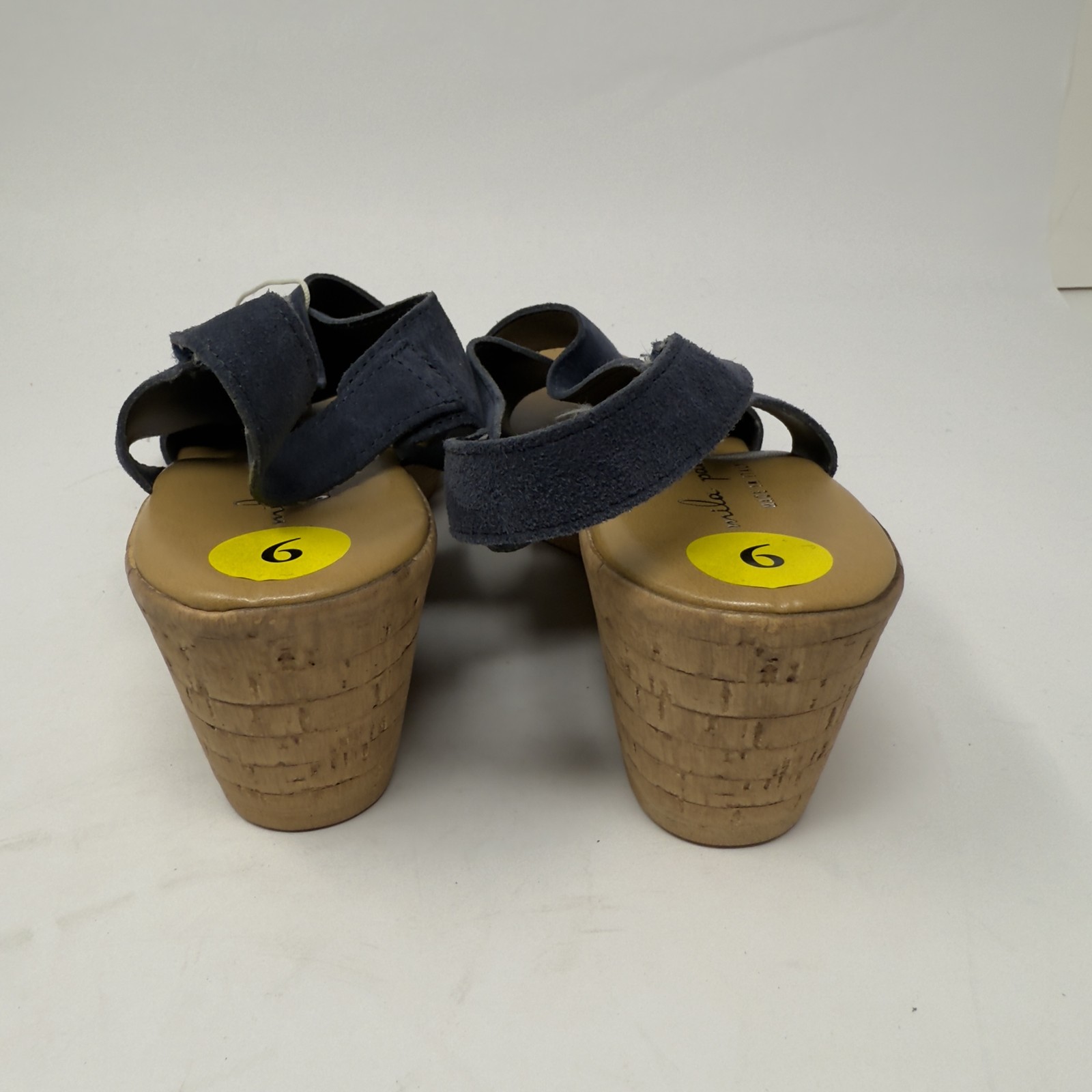 Mila Paoli Shoes Womens Size 9 Suede Wedge Sandals Made in Italy Leather Comfort