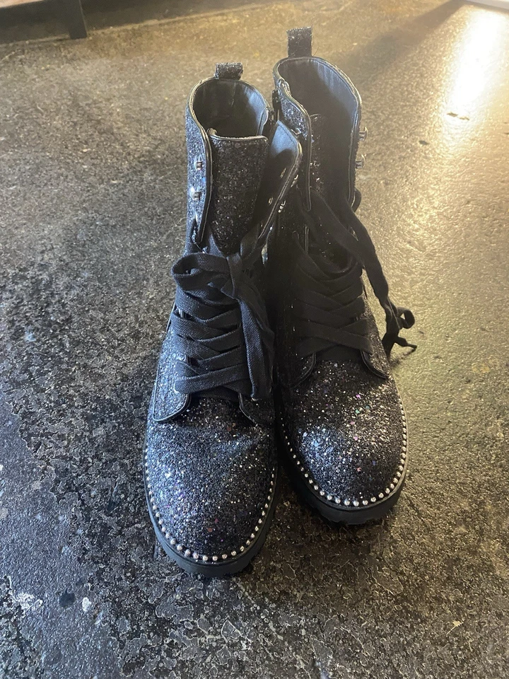 Botas masculinas Portland Opt Company glitter preto com zíper tamanho 8,5M/10W - Imagem 3 de 4