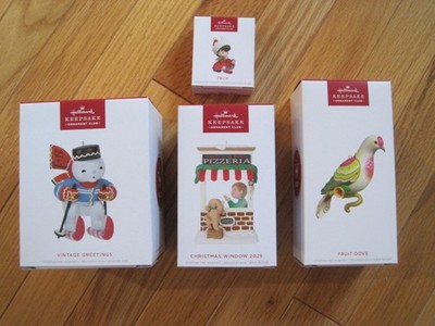ALL 2025 Hallmark KOC Member Exclusive Window #23 / Fruit Dove / Felix / Snowman