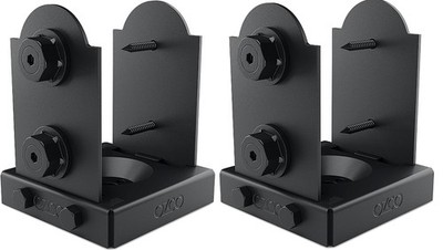 OZCO 54207 Laredo Sunset Lite 4x4 Post Base, 2 pack