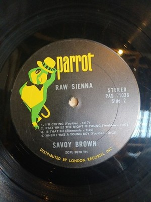 LP VINYL  RECORD ALBUM SAVOY BROWN RAW SIENNA Original Everything 
