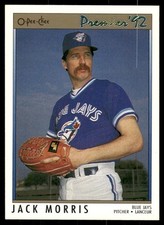 1992 O-Pee-Chee Premier #79 Jack Morris Toronto Blue Jays Baseball Card