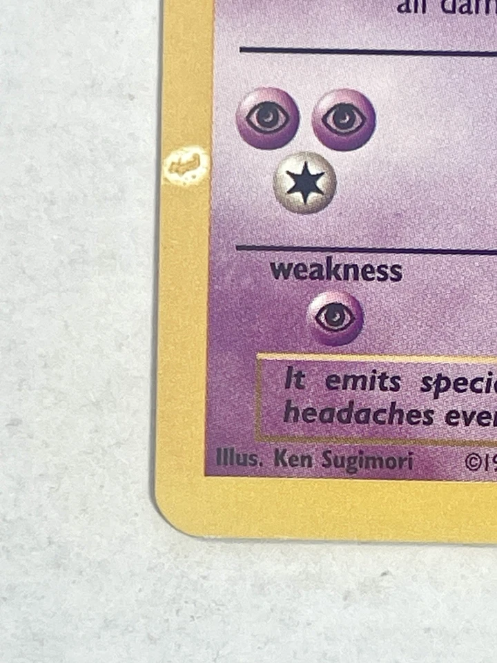 1999 Base Set Haunter Kadabra 32/102 Double Printer Hickey! Error NM - Image 2 of 4