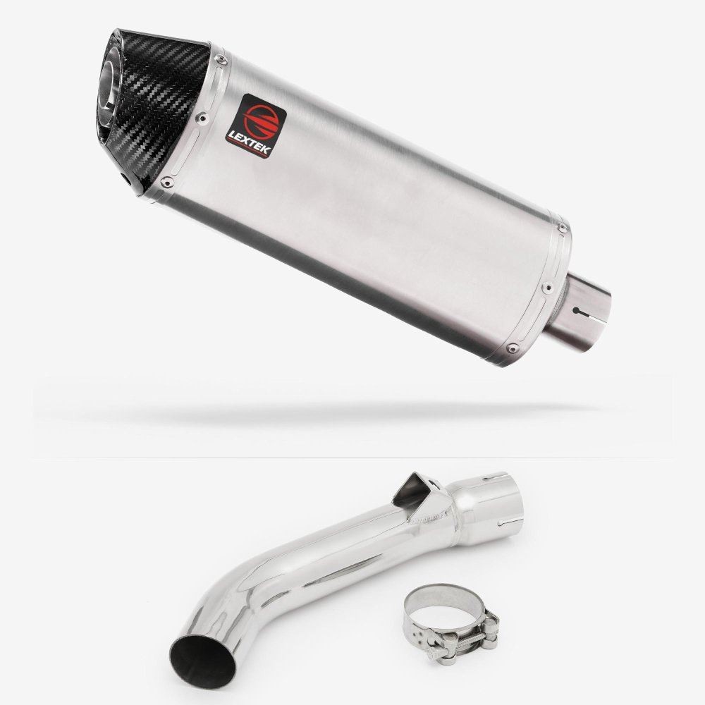 Lextek RP2 Oval Exhaust 300mm with Link Pipe for Honda VFR 800 (97-01)