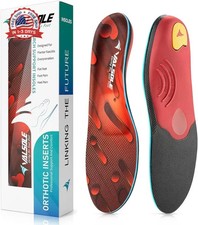 VALSOLE Heavy Duty Support Pain Relief Orthotics - 220 lbs Plantar Fasciitis Hi