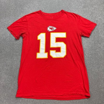 NFL Shirt Erwachsene Medium rot Kansas City Chiefs Mahomes 15 Football 90er USA Herren*