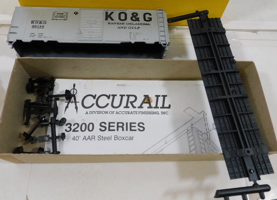 Tren Miniaturas HO Lote 3 #63' Thrall Carro Madera, 40' Boxcar, MCoR Boxcar, Combinar Foto 4 de 4