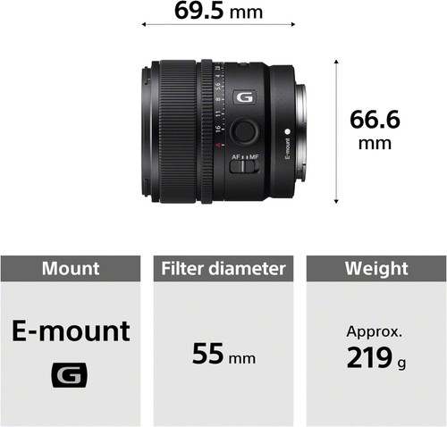 Sony E 15mm F1.4 G Lens SEL15F14G E-Mount Prime Lens for APS-C MirrorlessCameras - Picture 11 of 11