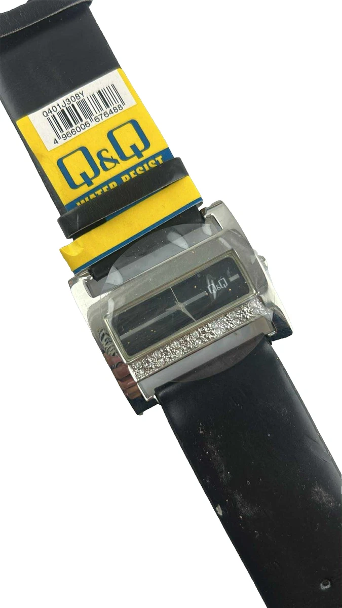 Q&Q Orologio Donna Analogico Argento - Quadrante Nero - Vetro Minerale, Movimento Al Quarzo, Impermeabile 30m - Modello QB99J208Y - 5