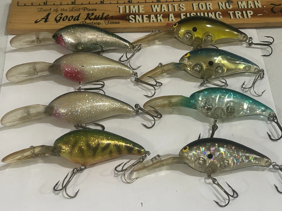 LOT OF 8 Norman Deep Little N Crankbait Fishing Lures SOME GOOD COLORS TACKLE - Image 3 of 4