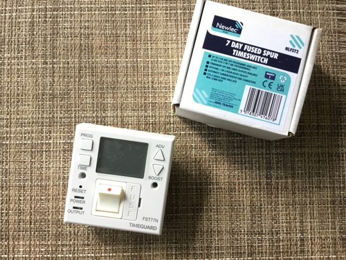 Timeguard 7 day Fused Spur Timeswitch Immersion Heater time clock FST77N