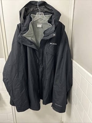 Columbia Bugaboo II Interchange Jacket Mens 5X Black 3 In 1 Omni-Tech Fleece