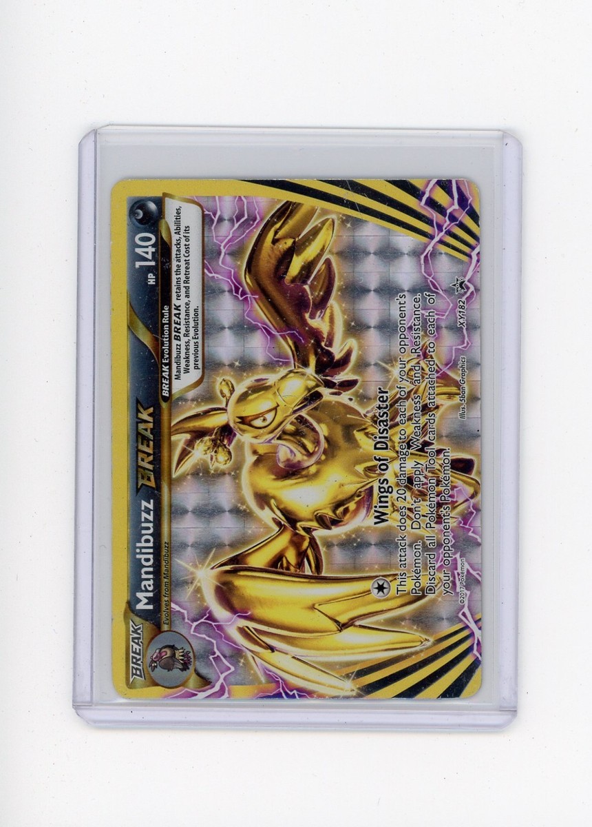 2017 Mandibuzz BREAK Black Star Promos XY182 Rare Pokémon Card HP