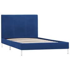 Giroletto senza Materasso Blu 90x200 cm in Tessuto